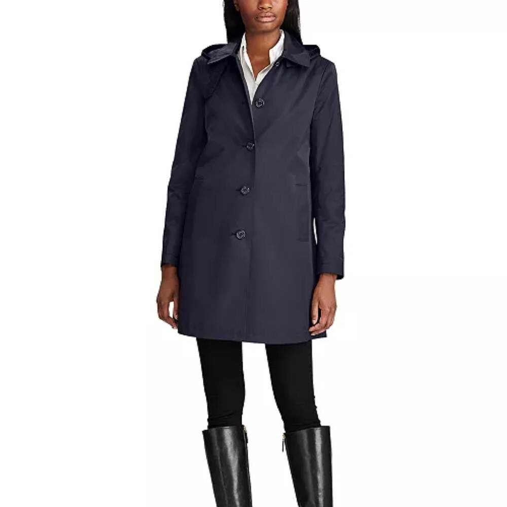 Ralph Lauren Black Raincoat size Small